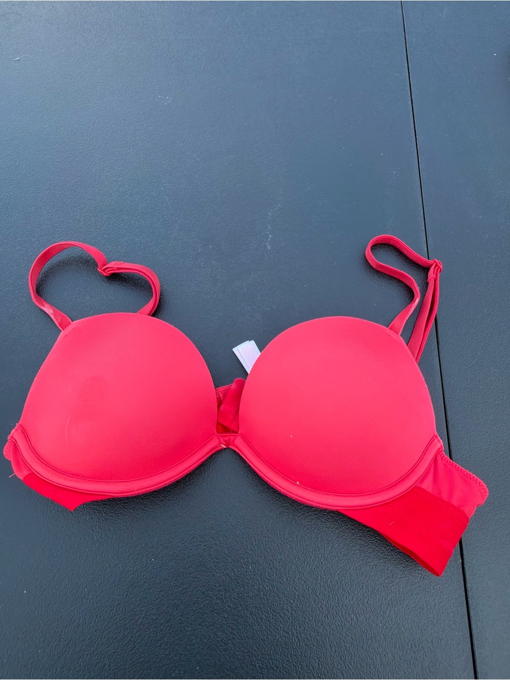 PINK Victoria's Secret Bright Red Padded Push-Up Bra